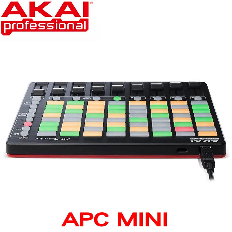 Akai professional APC Mini Compact Ableton live controller and Ableton Live Live download (8 x 8 backlight clip launch grid)