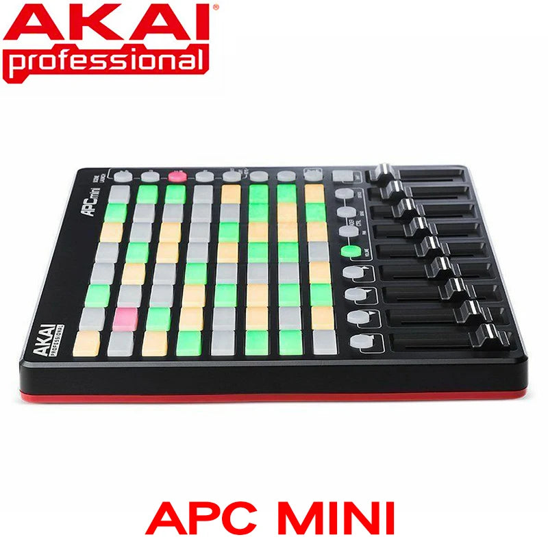 Akai professional APC Mini Compact Ableton live controller and Ableton Live Live download (8 x 8 backlight clip launch grid)