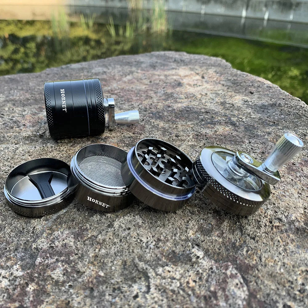 Metal Tobacco Grinder, Herbal Crusher, Smoke Manual, Kitchen Herb, 4 Layer Grinders, Spice Mill, Cigarette Accessories, 40mm