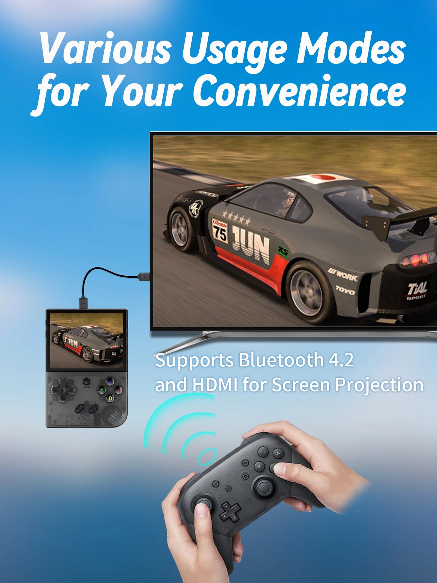 ANBERNIC RG35XX/RG35XX PLUS/RG35XX H Handheld Game Player 3.5″ IPS 640*480 Screen Portable Video Game Player Christmas Gifts