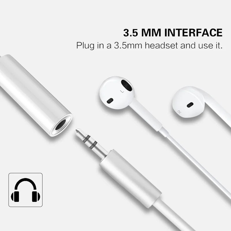 For Lighting Headphone Adapter for IPhone 11 12 13 14 Pro Max 12Mini SE 2020 XS XR X 8 7 + IOS To 3.5 Mm Jack AUX Audio Cable