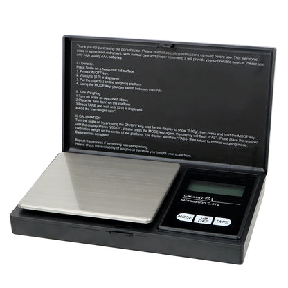 200G-0.01G For Jewelry Gram Weight For Kitchen Precise LCD Mini Digital Scale High Accuracy Backlight Electric Pocket 1Pcs