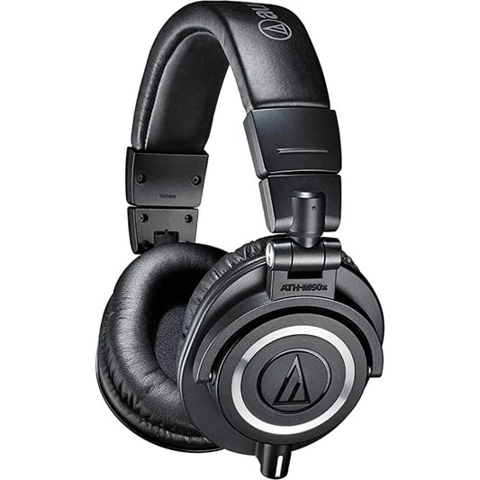 For Audio Technica ATH-M50x Professional studio monitor headphones, black