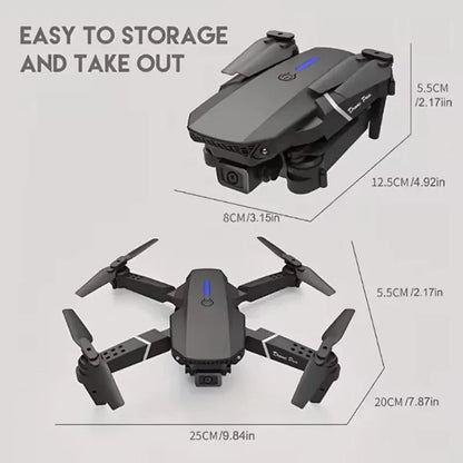 New E88Pro RC Drone 4K Professinal With 1080P Wide Angle Dual HD Camera Foldable RC Helicopter WIFI FPV Height Hold Apron Sell